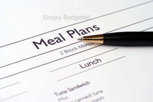 December 2011 Monthly Meal Plan