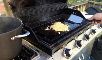 Powerless Breakfast on the Grill