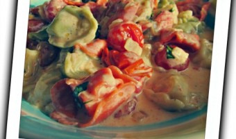 Meatless Monday:  Margherita Tortellini Alfredo