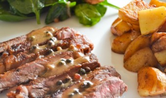 Strip Steak with Hazelnut Cream Sauce #whatsyourid