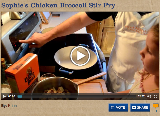 Sophie's chicken broccoli stir fry