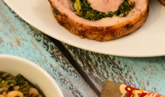 Kale Stuffed Pork Shoulder for New Year’s
