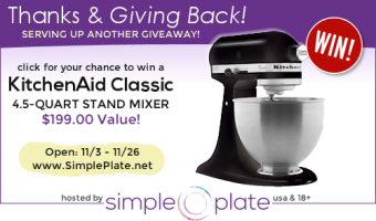 Giveaway: KitchenAid Classic 4.5 quart Stand Mixer