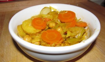 Meatless Monday:  Cabbage, Carrots, Potatoes, and Chickpeas