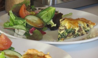 Meatless Monday:  Spinach and Mushroom Quiche