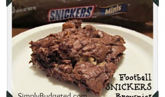 Football SNICKERS Brownies #SNICKERSMINIS