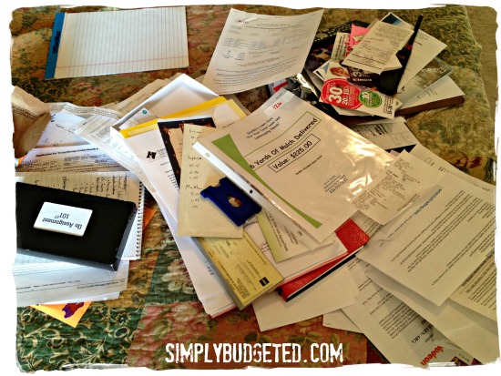 Spring Cleaning the Desk Paperwork