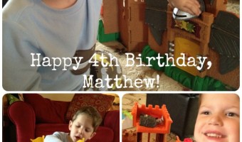 And he is FOUR! … Happy Birthday!