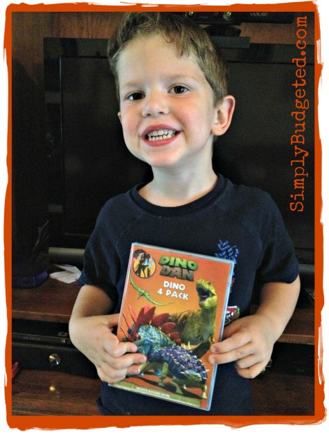 Excitement over the Dino Dan DVD 4-pack!