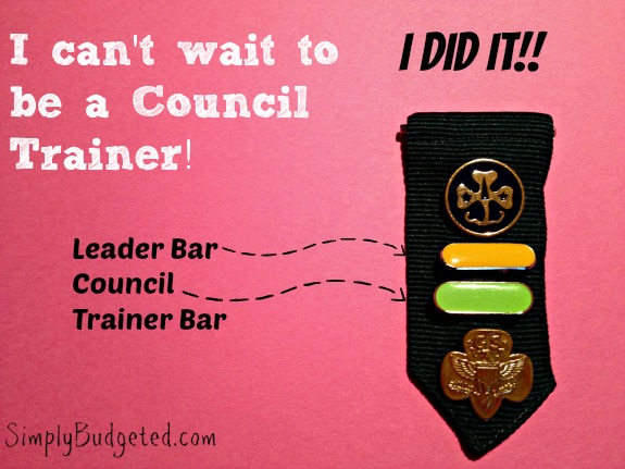 Girl Scout Leader and Council Trainer Tab