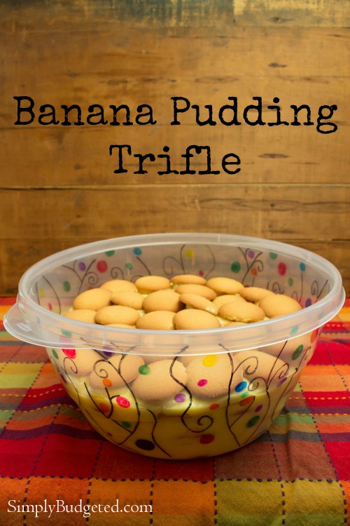 Banana Pudding Trifle using Rubbermaid Sharpie