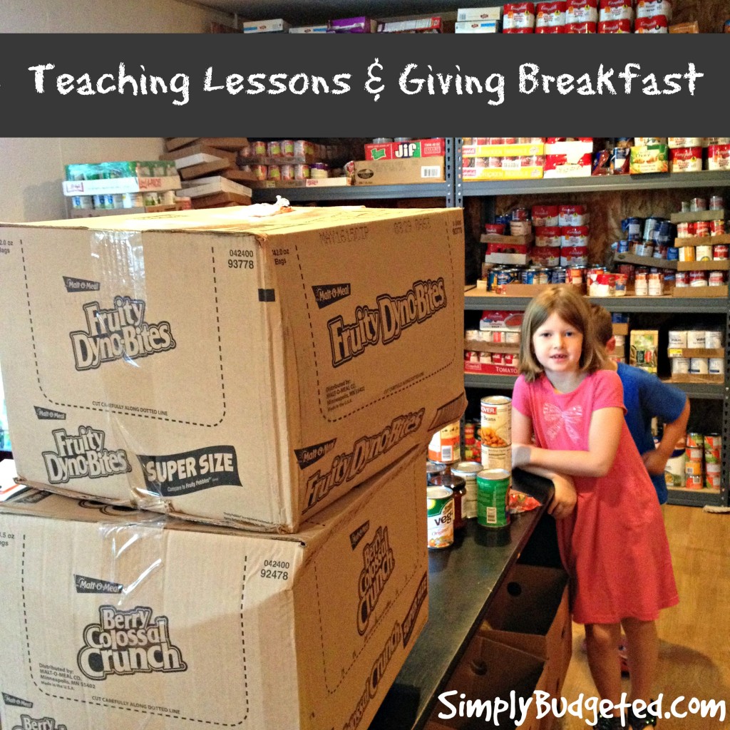 teaching lessons & giving breakfast